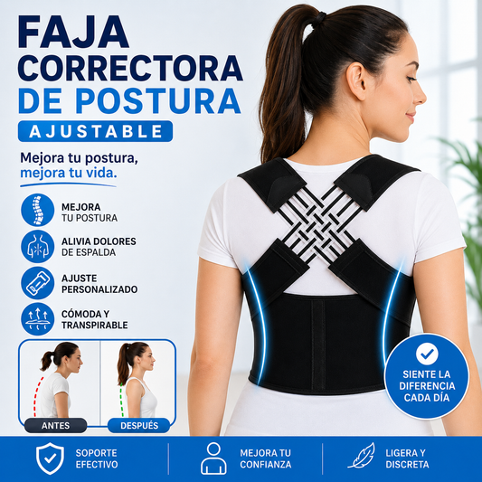 Faja Corrector de Postura Ajustable