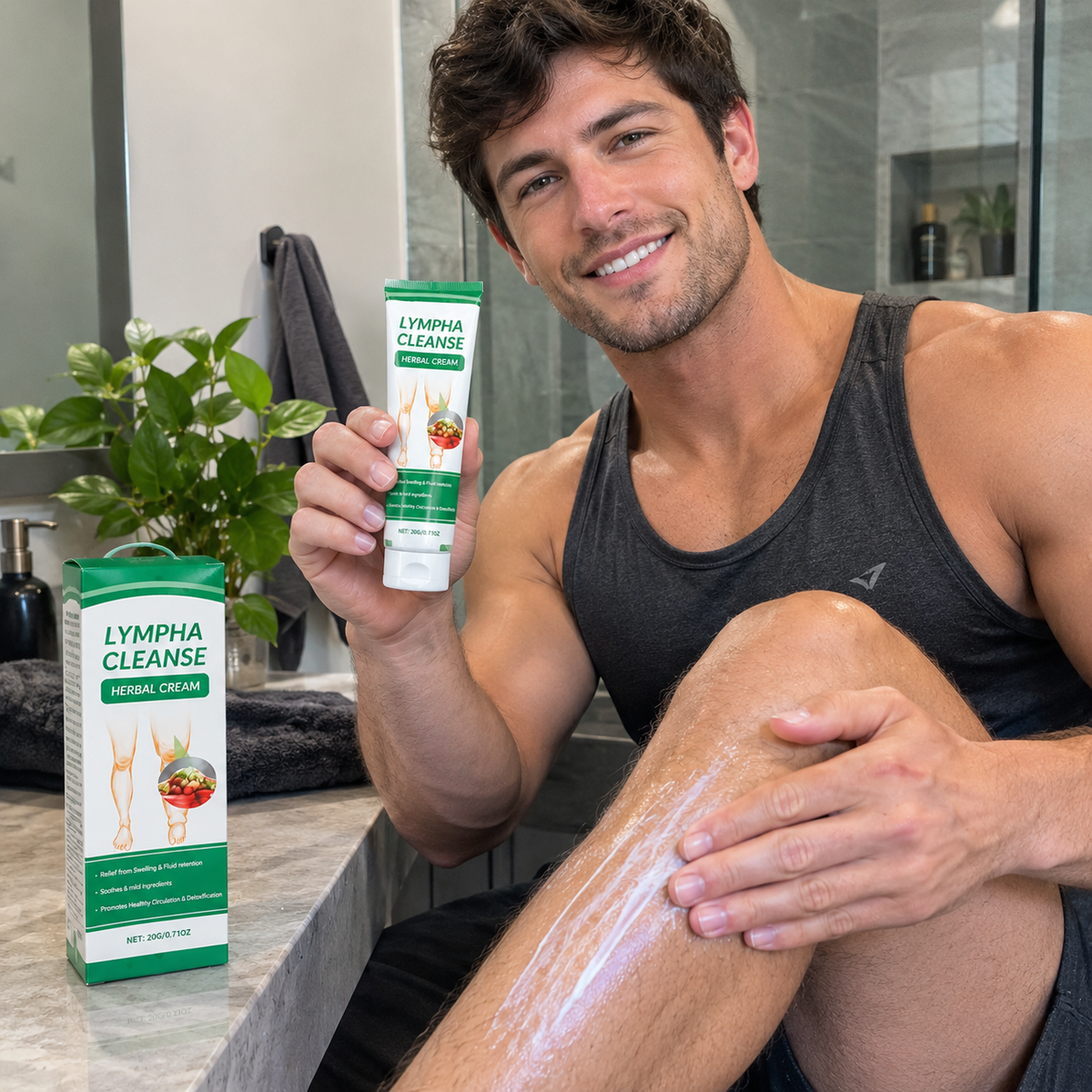 Crema herbal detox linfática
