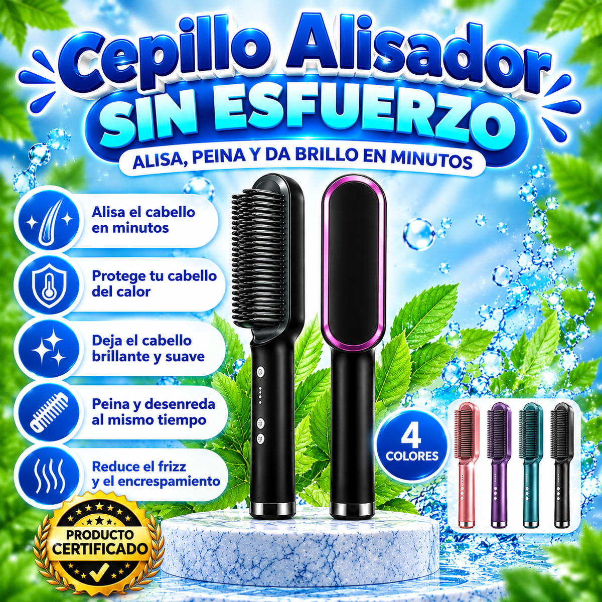Cepillo Alisador Pelo