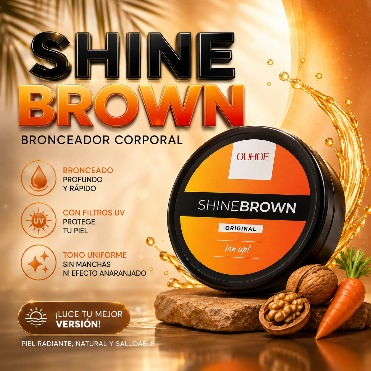 Shine Brown bronceador corporal 100g