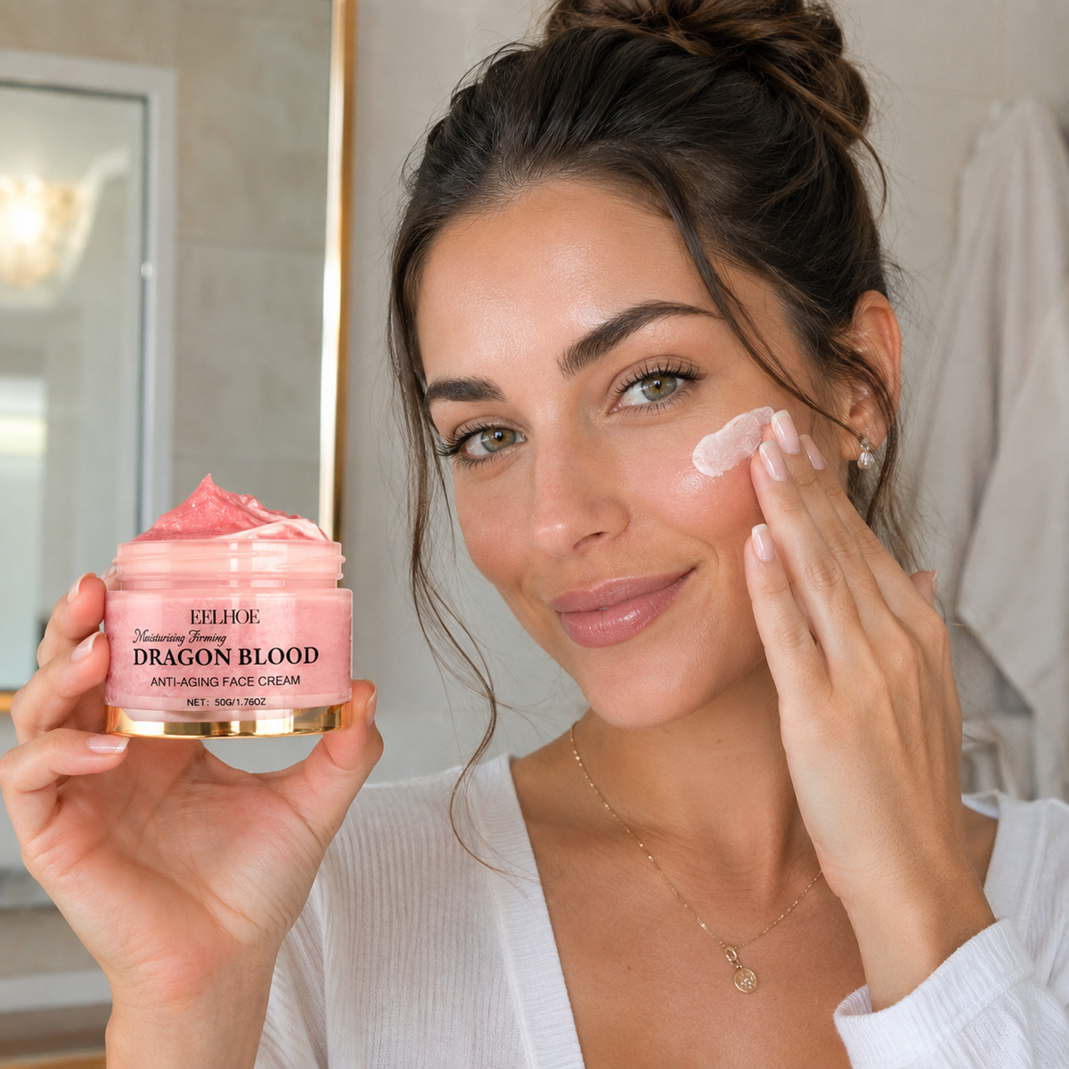 Crema hidratante antienvejecimiento con retinol placenta de dragón