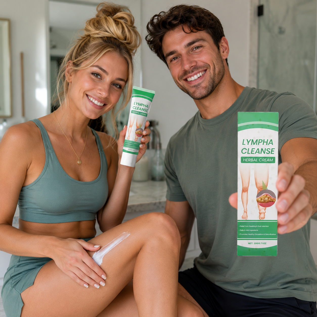Crema herbal detox linfática