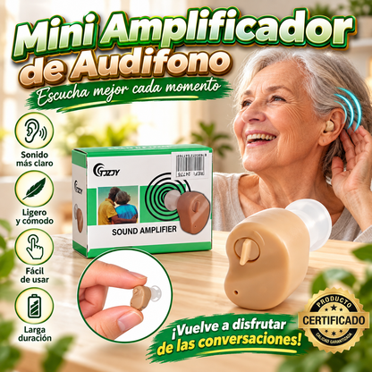 Mini amplificador de audifono