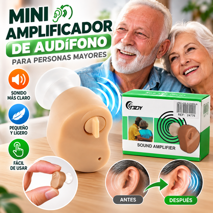 Mini amplificador de audifono