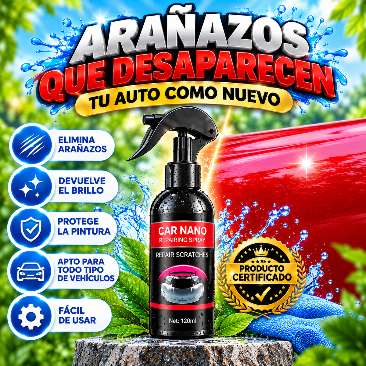 Spray reparacion de arañazos 120ml
