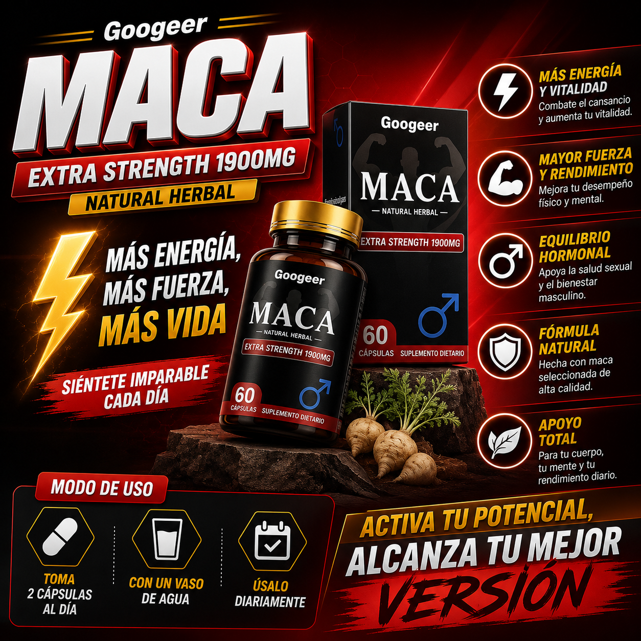 Sup Maca extra strength 1900mg