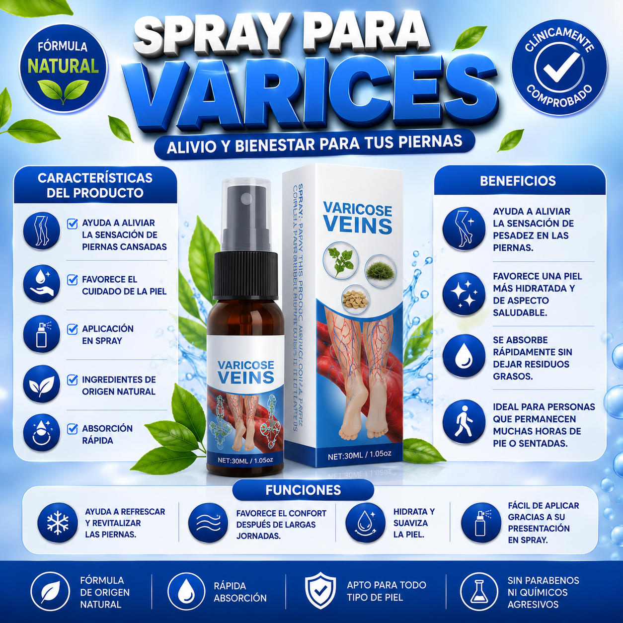 Spray Para Varices