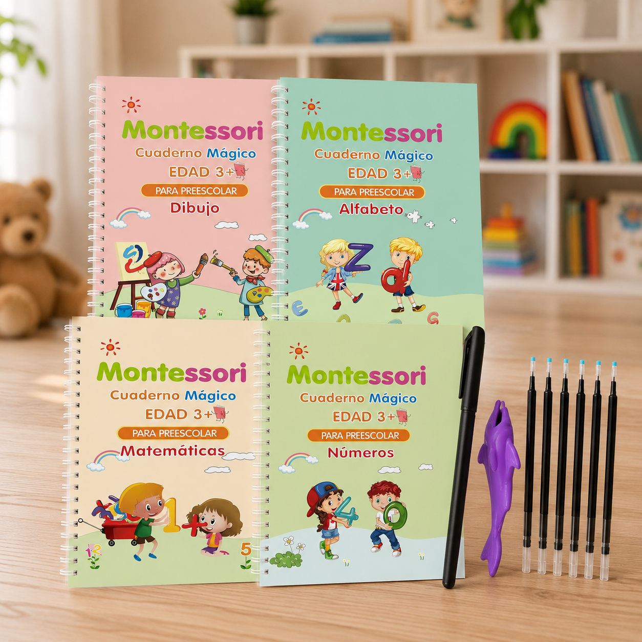 Cuaderno mágico de escritura para Niños 4und Español