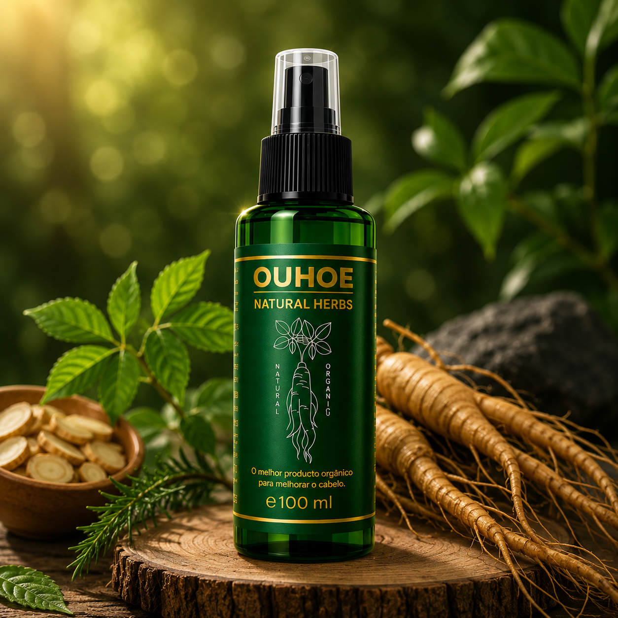 Spray para crecimiento del cabello de Ginseng